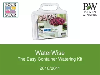 WaterWise The Easy Container Watering Kit