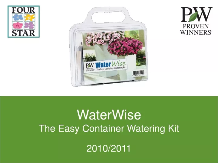 waterwise the easy container watering kit