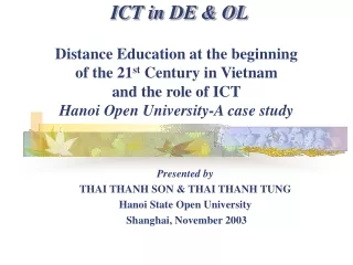 ICT in DE &amp; OL