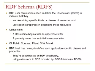 RDF Schema (RDFS)