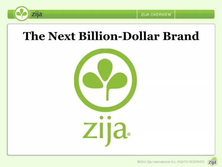 the next billion dollar brand