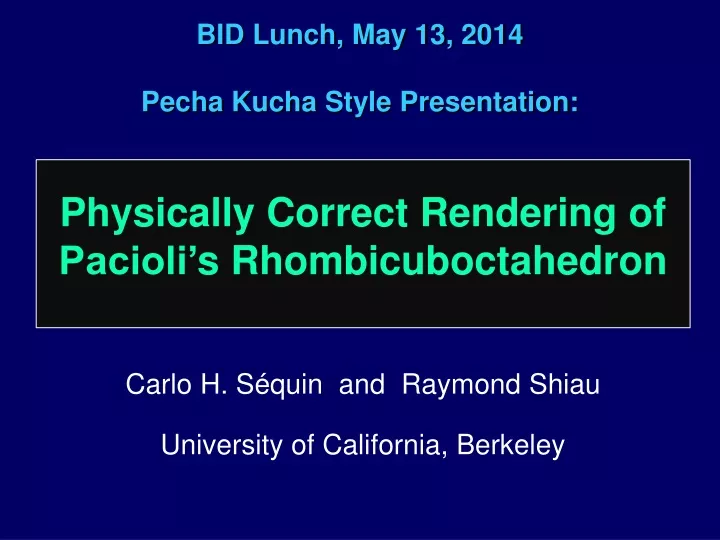 bid lunch may 13 2014 pecha kucha style presentation