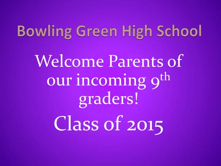 bowling green high school