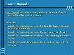 Lower Bounds in Algorithms - slide 1