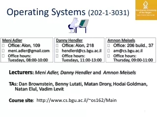 Operating Systems  (202-1-3031)