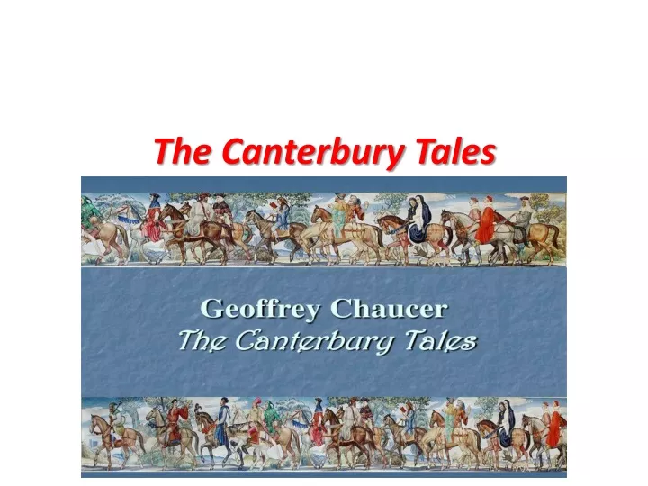 the canterbury tales