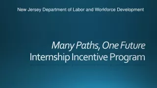 Many Paths, One Future Internship Incentive Program