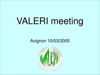 VALERI meeting