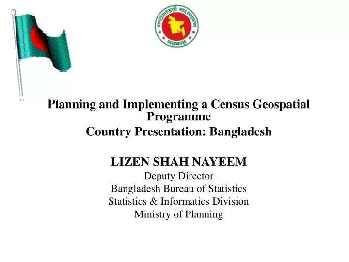 planning and implementing a census geospatial