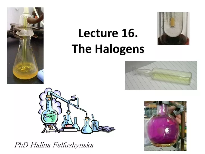 lecture 16 the halogens