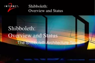 Shibboleth: Overview and Status