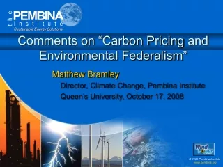 Comments on “Carbon Pricing and Environmental Federalism”