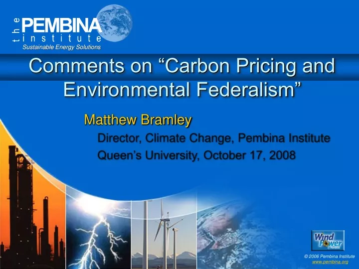 comments on carbon pricing and environmental federalism