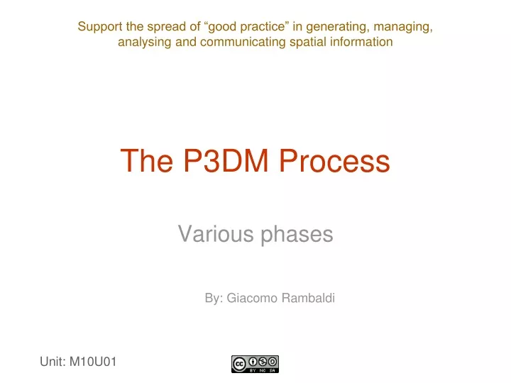 the p3dm process