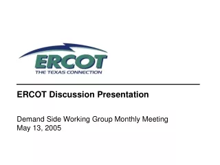 ERCOT Discussion Presentation