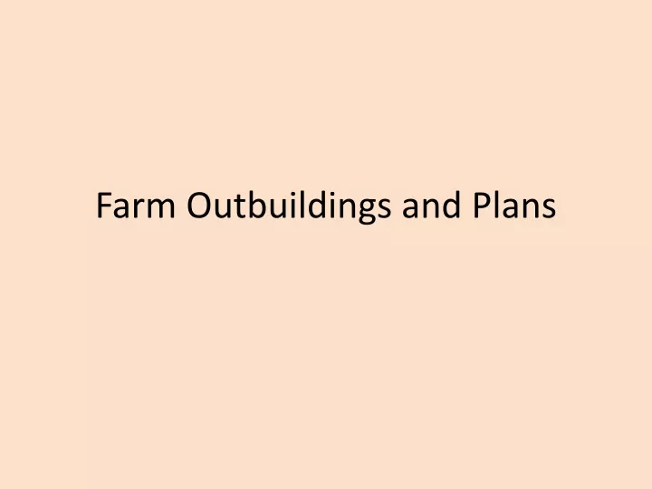 farm outbuildings and plans