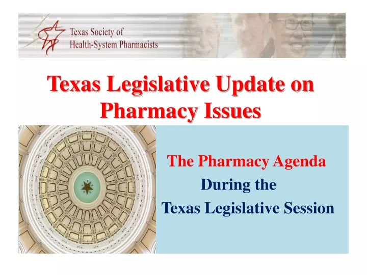 texas legislative update on pharmacy issues