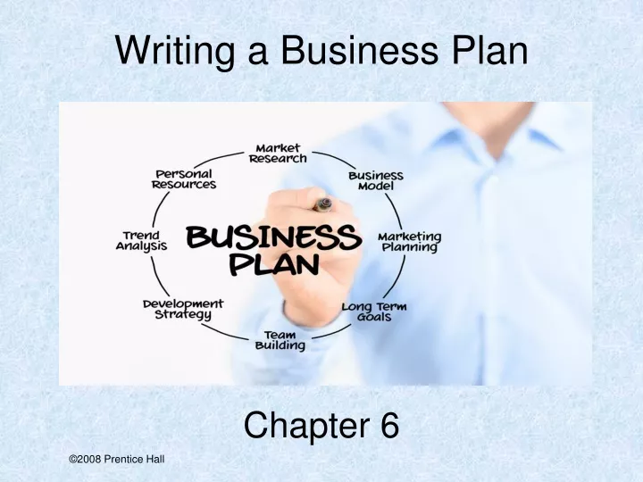 writing a business plan chapter 6