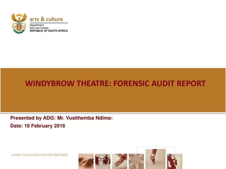 windybrow theatre forensic audit report