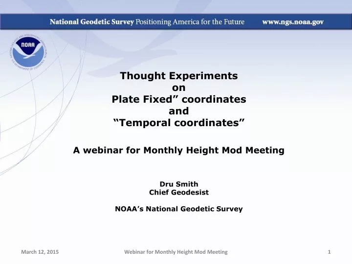 thought experiments on plate fixed coordinates