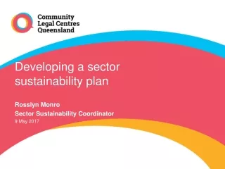 Developing a sector sustainability plan