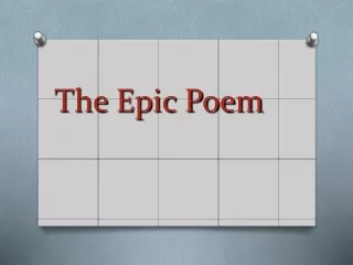 The Epic Poem