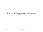 PPT - Latch versus Register PowerPoint Presentation, free download - ID ...