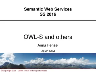 Semantic Web Services SS 2016