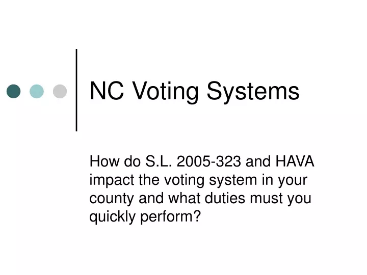 nc voting systems