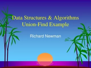 Data Structures &amp; Algorithms Union-Find Example