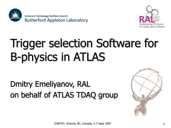 trigger selection software for b physics in atlas
