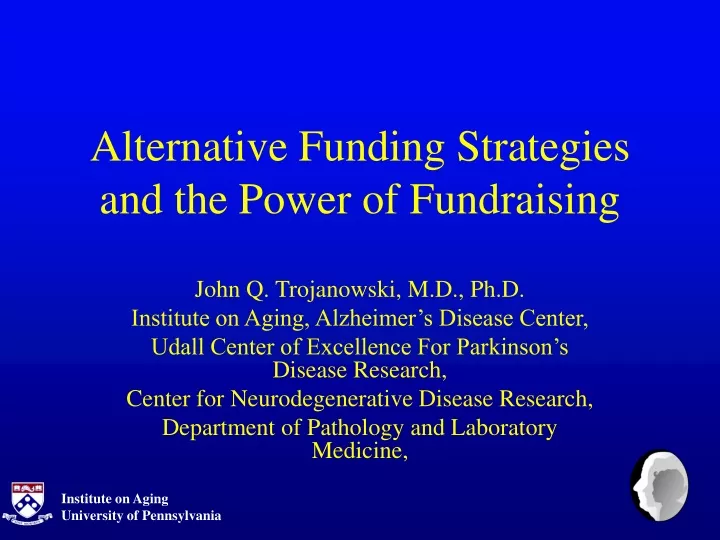 alternative funding strategies and the power