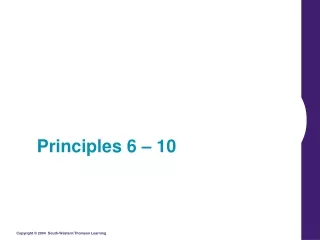 Principles 6 – 10