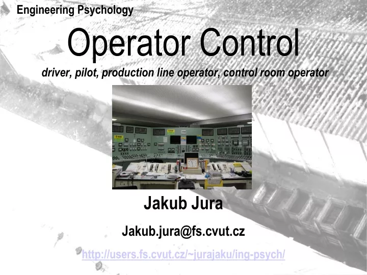 operator control