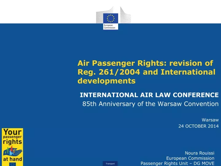 air passenger rights revision of reg 261 2004 and international developments