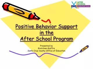 Positive Behavior Support in the  After School Program