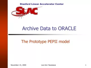 Archive Data to ORACLE