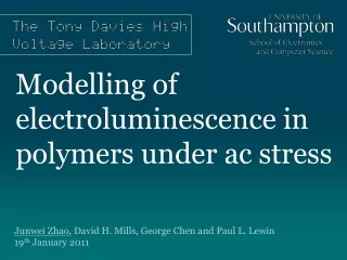 Modelling of electroluminescence in polymers under ac stress