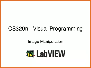 CS320n –Visual Programming