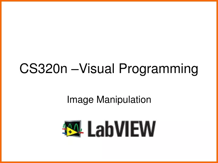 cs320n visual programming