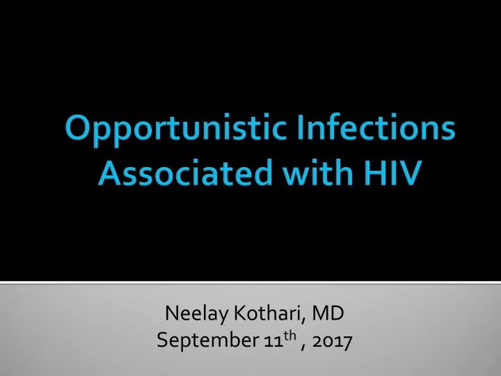 opportunistic infections associated with hiv