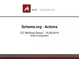 Schema - Actions OC Working Group – 16.06.2014 Anton Evangelatov