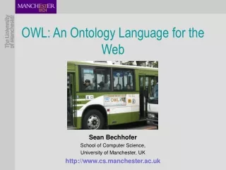 OWL: An Ontology Language for the Web