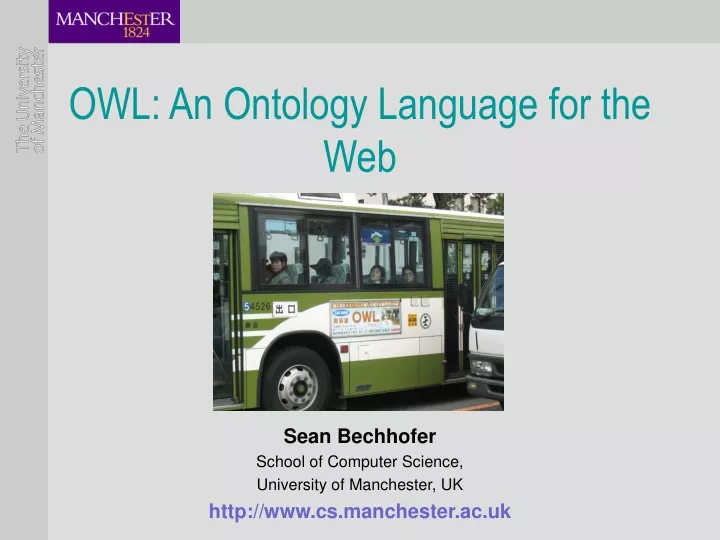 owl an ontology language for the web