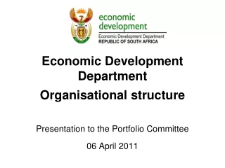 Economic Development Department Organisational structure