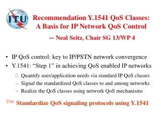 IP QoS control: key to IP/PSTN network convergence
