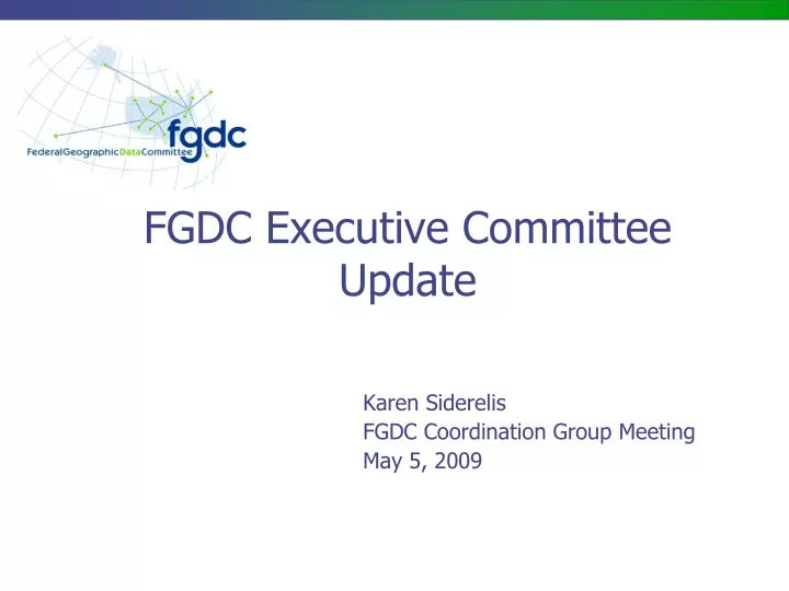 fgdc executive committee update
