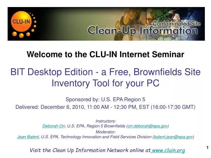 welcome to the clu in internet seminar