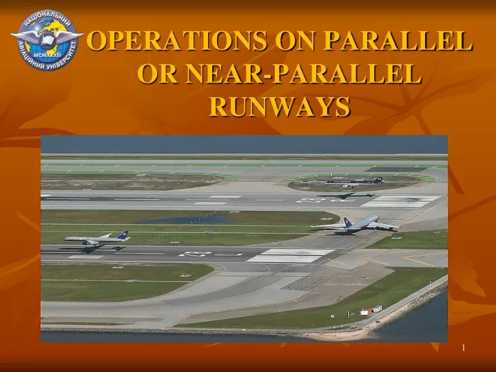 operations on parallel or near parallel runways