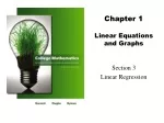 PPT - Chapter 1 Linear Equations and Graphs PowerPoint Presentation ...